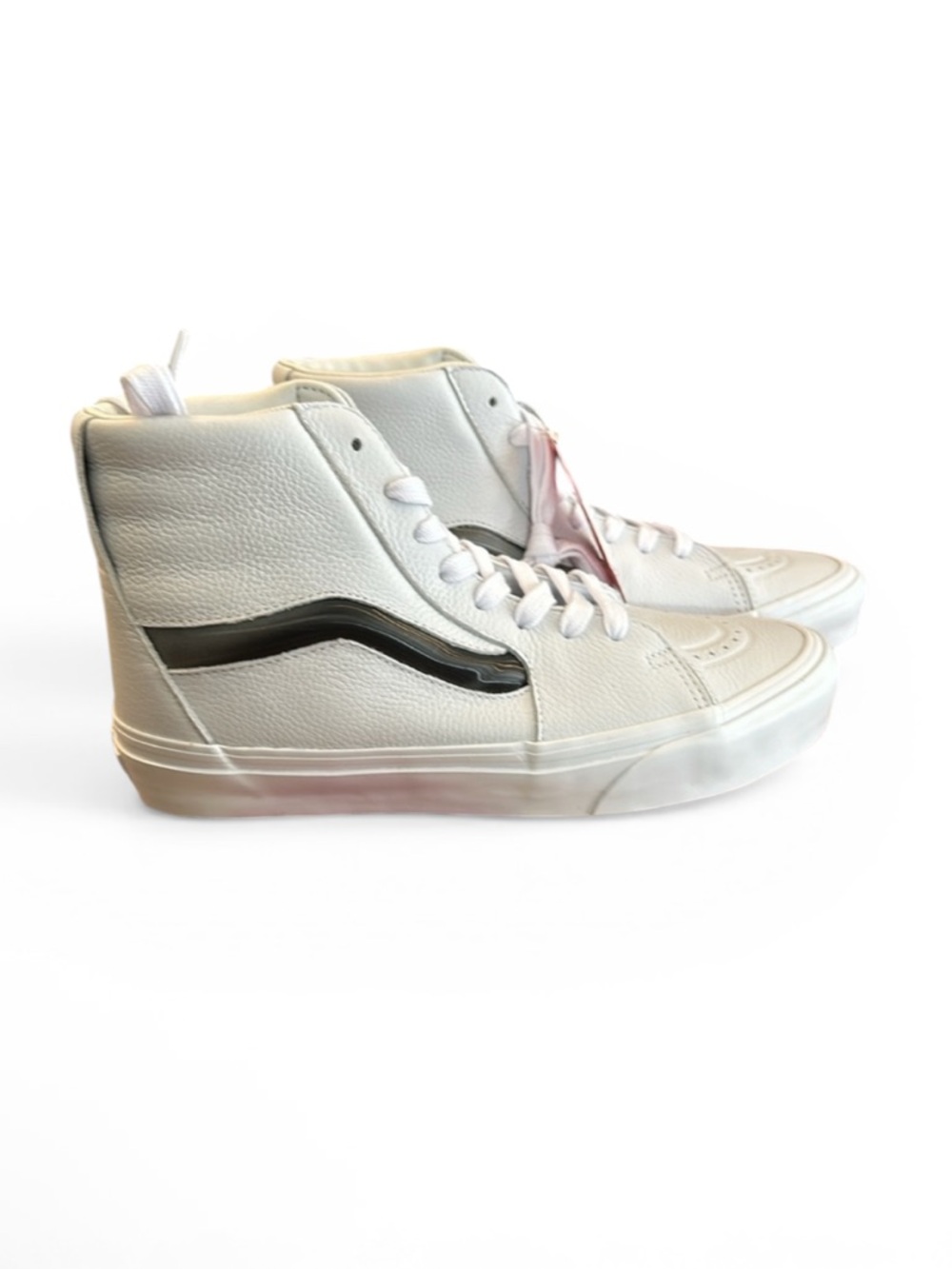 VANS unisex Sk8-Hi XL Shoes Big Mood White Leather Skate Casual